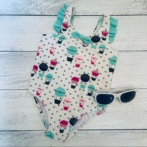 Circo Girls Hot Air Balloon Theme One Piece Swimsuit Size 4T
